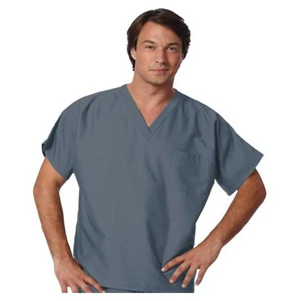 Fashion Seal Shirt Scrub Fashion Seal 78785 Unisex X-Large Pewter Each - 78785-XL Cozy Plain Short Sleeve Fashion Seal Shirt Scrub Fashion Seal 78785 Unisex X-Large Pewter Each - 78785-XL Cozy Plain Short Sleeve