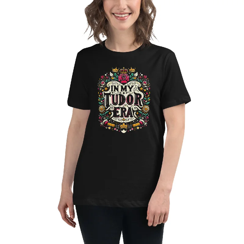 In My Tudor Era Women's Relaxed Shirt Casual Plain Short Shirt