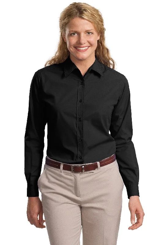 Port Authority® Ladies Long Sleeve Easy Care, Soil Resistant Shirt. L607 Cozy Loose Fit Short Sleeve Port Authority® Ladies Long Sleeve Easy Care, Soil Resistant Shirt. L607 Cozy Loose Fit Short Sleeve