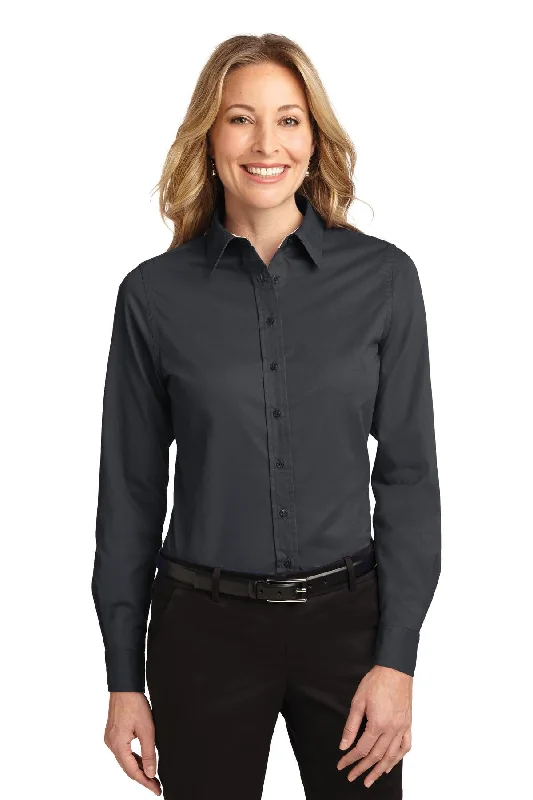 Port Authority® Ladies Long Sleeve Easy Care Shirt. L608 Classic Button-Up Short Tee Port Authority® Ladies Long Sleeve Easy Care Shirt. L608 Classic Button-Up Short Tee