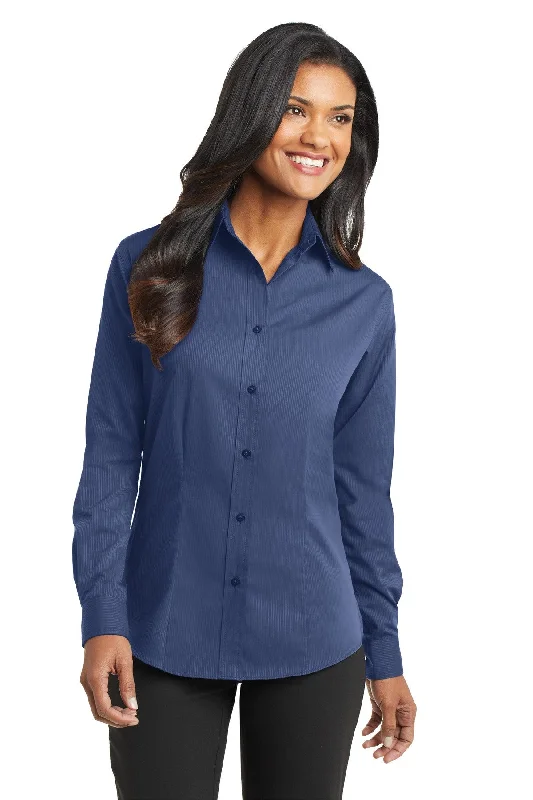 Port Authority® Ladies Tonal Pattern Easy Care Shirt. L613 Casual Button-Up Short Tee Port Authority® Ladies Tonal Pattern Easy Care Shirt. L613 Casual Button-Up Short Tee