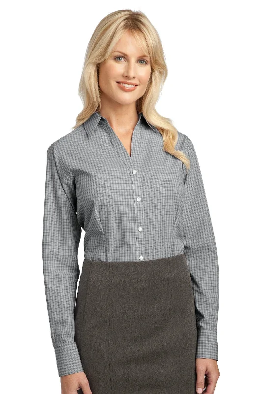 Port Authority® Ladies Plaid Pattern Easy Care Shirt. L639 Comfortable Stretch Short Shirt Port Authority® Ladies Plaid Pattern Easy Care Shirt. L639 Comfortable Stretch Short Shirt