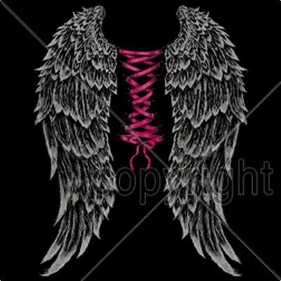 Ribbon Piercing w/ Wings T Shirt Classic Solid Short Shirt