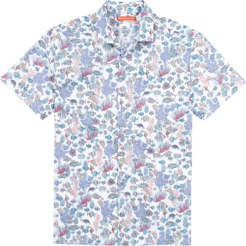 Tori Richard Aquaculture White XX-Large Button Down Short Sleeve Hawaiian Shirt Relaxed Short Sleeve Tee Tori Richard Aquaculture White XX-Large Button Down Short Sleeve Hawaiian Shirt Relaxed Short Sleeve Tee