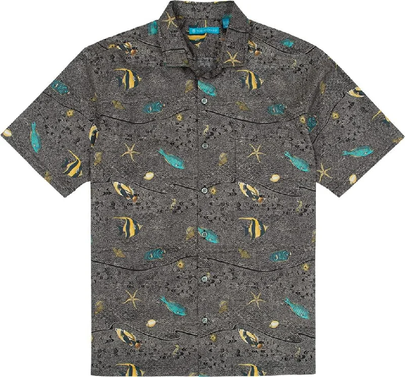 Tori Richard Marine Day Black Small Short Sleeve Hawaiian Shirt Soft Cotton Short Tee Tori Richard Marine Day Black Small Short Sleeve Hawaiian Shirt Soft Cotton Short Tee