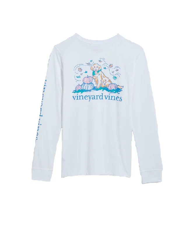 Vineyard Vines Women's Autumn Dog Long-Sleeve Pocket Cotton Shirt Fashionable Rounded Short Shirt Vineyard Vines Women's Autumn Dog Long-Sleeve Pocket Cotton Shirt Fashionable Rounded Short Shirt