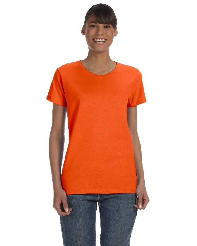 Gildan Ladies Lightweight 100% Cotton T-Shirt | Orange Lace Blend Ribbed Blend Corduroy Blend Gildan Ladies Lightweight 100% Cotton T-Shirt | Orange Lace Blend Ribbed Blend Corduroy Blend