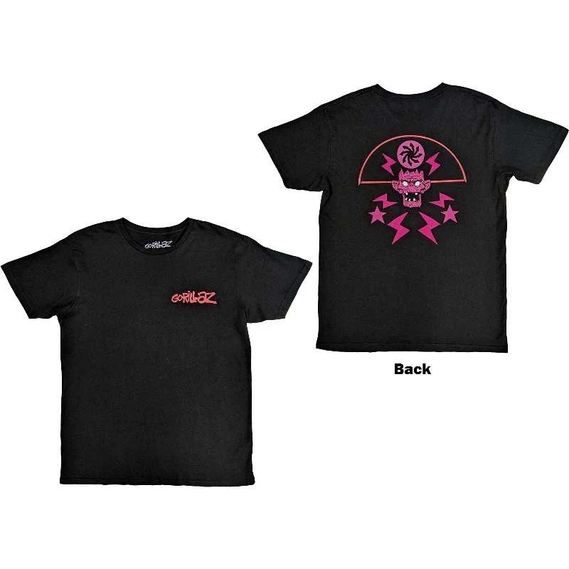 Gorillaz | Official Band T-Shirt| Cult of Gorillaz (Back Print) Collared Crew Neck Turtle Neck Gorillaz | Official Band T-Shirt| Cult of Gorillaz (Back Print) Collared Crew Neck Turtle Neck