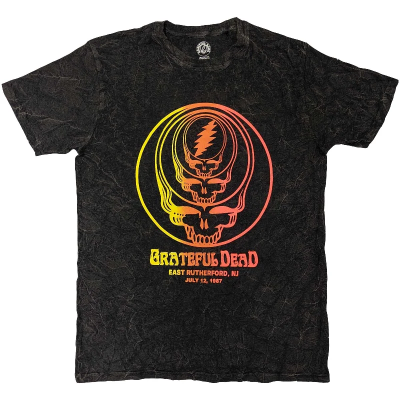 Grateful Dead | Official Band T-Shirt | Concentric Skulls (Wash Collection) Polka Dot Checkered Tartan Grateful Dead | Official Band T-Shirt | Concentric Skulls (Wash Collection) Polka Dot Checkered Tartan