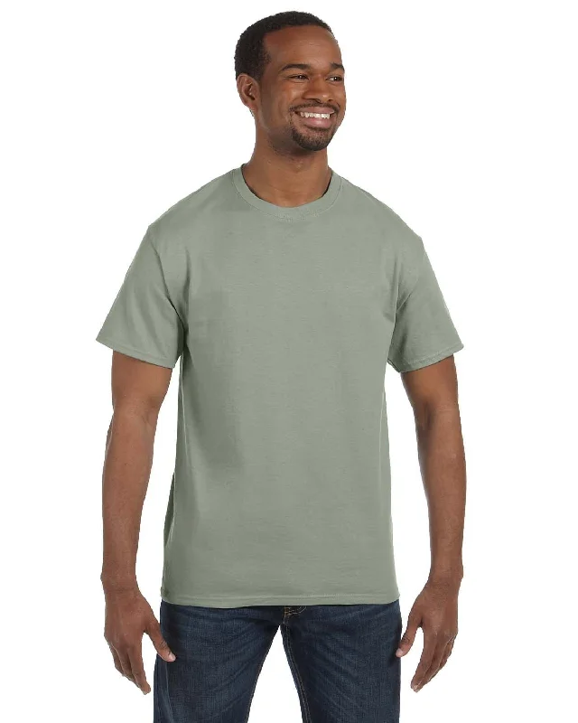 Hanes Authentic-T T-shirt | Stonewash Green Iron Safe Non-Iron Wrinkle Free