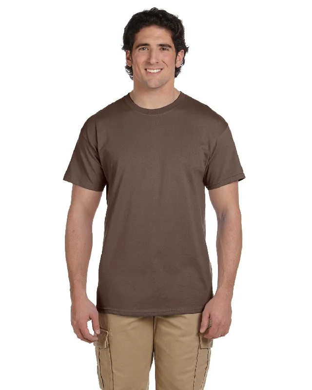Hanes ComfortBlend 50/50 T-Shirt | Heather Brown Cashmere Blend Cotton Blend Poly Blend Hanes ComfortBlend 50/50 T-Shirt | Heather Brown Cashmere Blend Cotton Blend Poly Blend