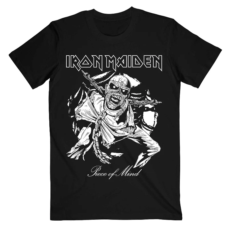 Iron Maiden | Official Band T-Shirt | Piece of Mind Mono Eddie Spandex Blend Rayon Blend Denim Blend Iron Maiden | Official Band T-Shirt | Piece of Mind Mono Eddie Spandex Blend Rayon Blend Denim Blend