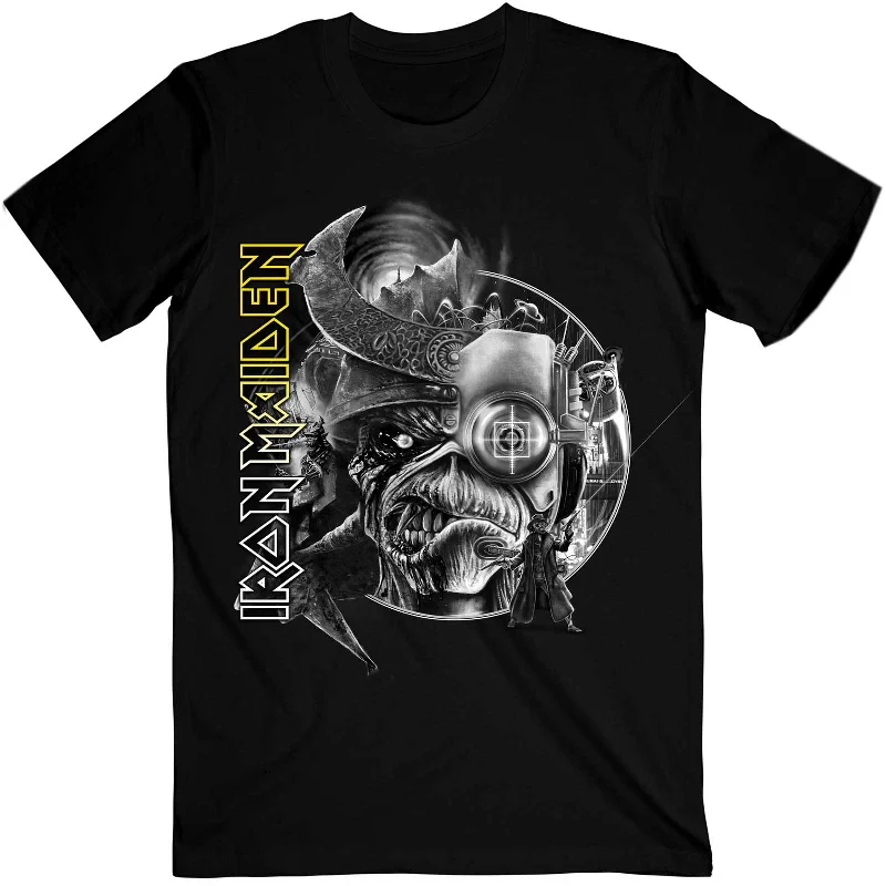 Iron Maiden | Official Band T-Shirt | The Future Past Tour '23 Greyscale Chenille Fabric Brocade Fabric Lace Fabric Iron Maiden | Official Band T-Shirt | The Future Past Tour '23 Greyscale Chenille Fabric Brocade Fabric Lace Fabric