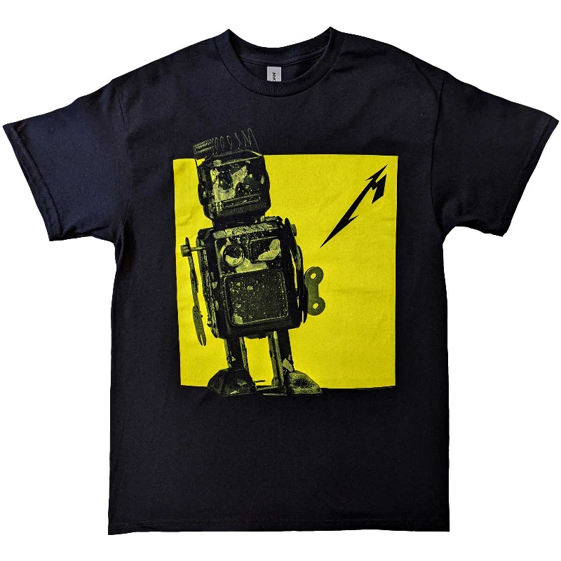 Metallica | Official Band T-Shirt | 72 Seasons Burnt Robot (Back Print) Rayon Velvet Corduroy Metallica | Official Band T-Shirt | 72 Seasons Burnt Robot (Back Print) Rayon Velvet Corduroy