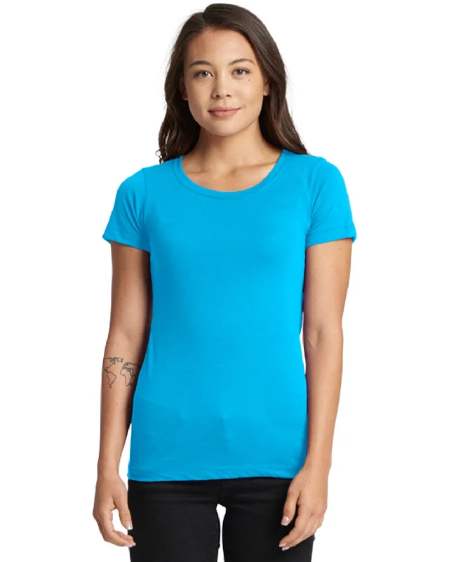 Next Level Ladies Ideal Short Sleeve Crew Tee | Turquoise V-Neck T-Shirt Long Sleeve Cotton Next Level Ladies Ideal Short Sleeve Crew Tee | Turquoise V-Neck T-Shirt Long Sleeve Cotton