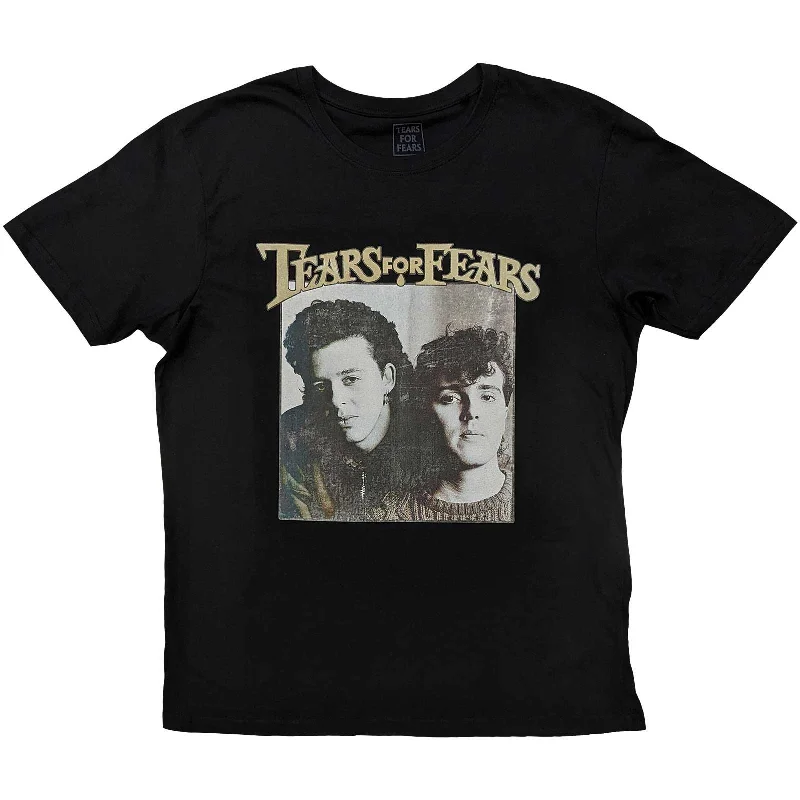 Tears For Fears | Official Band T-Shirt | Throwback Photo Terry Blend Velvet Blend Canvas Blend Tears For Fears | Official Band T-Shirt | Throwback Photo Terry Blend Velvet Blend Canvas Blend
