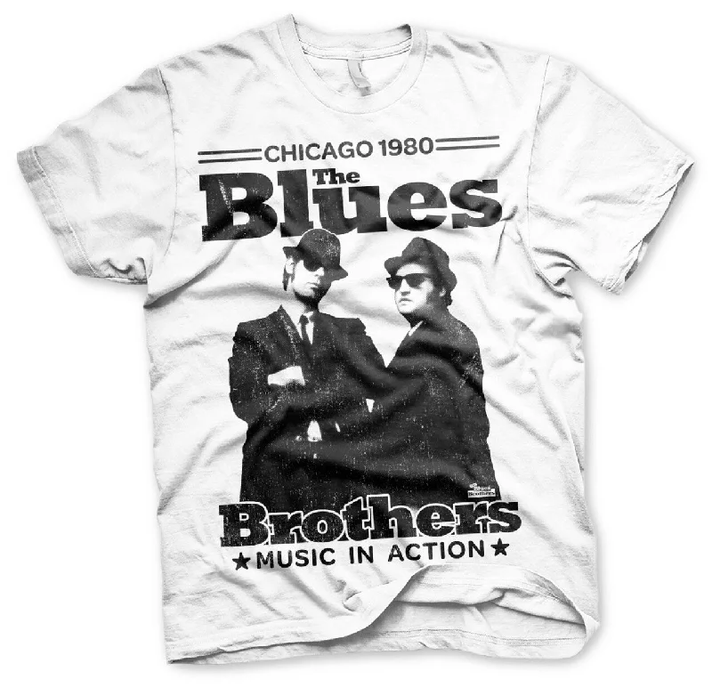 The Blues Brothers | Official Band T-Shirt | Chicago 1980 Polka Dot Checkered Tartan The Blues Brothers | Official Band T-Shirt | Chicago 1980 Polka Dot Checkered Tartan