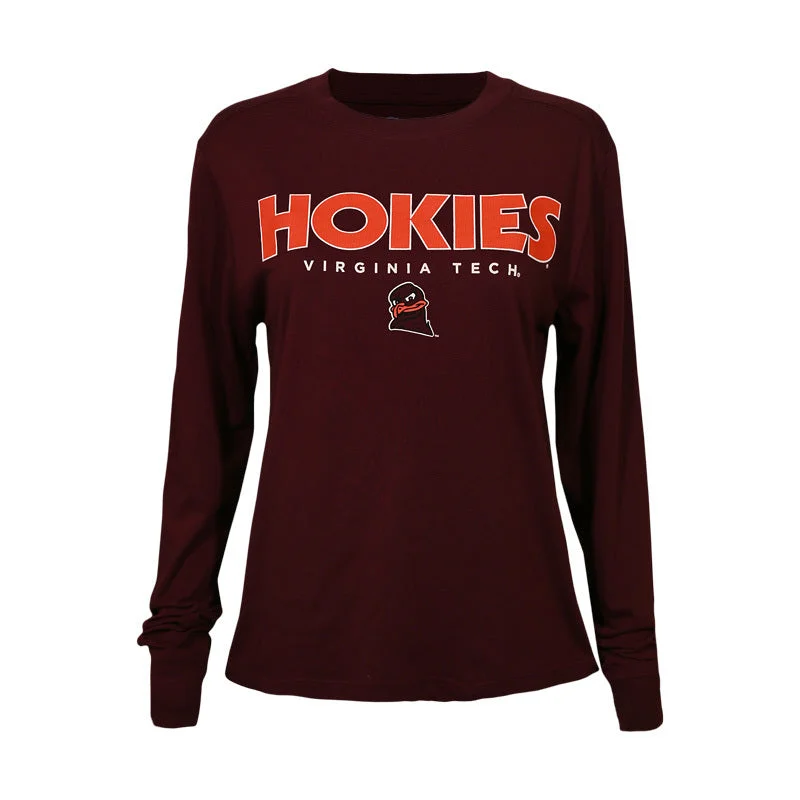 Virginia Tech Women's Core Long-Sleeved T-Shirt: Maroon by Champion Machine Wash Dry Clean Hand Wash Virginia Tech Women's Core Long-Sleeved T-Shirt: Maroon by Champion Machine Wash Dry Clean Hand Wash