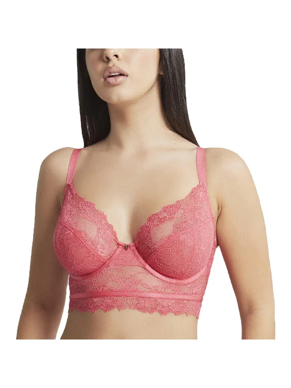Cleo by Panache Paradise Pink Selena Longline Bra Fashionable Push-Up Bra