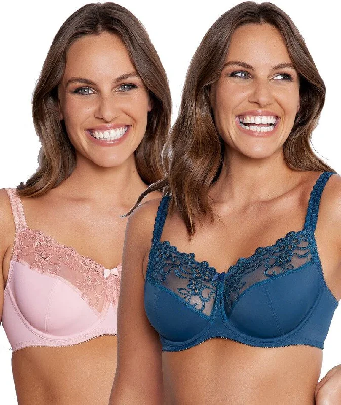 Fayreform Coral Underwire Bra - 2 Pack - Reflecting Pond/Cameo Nude Sporty Compression Bra Fayreform Coral Underwire Bra - 2 Pack - Reflecting Pond/Cameo Nude Sporty Compression Bra