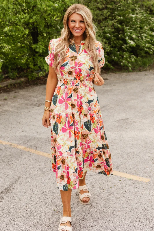 bonnie midi dress Comfortable Short Sleeve Midi Dress