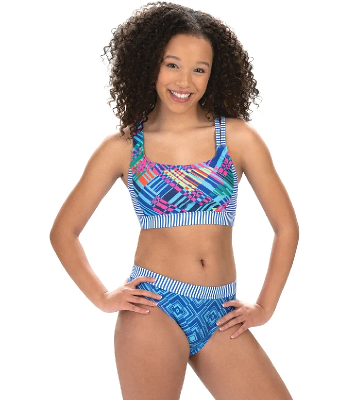 Dolfin Uglies Women's Asymmetrical Two Piece Work Out Swimsuit Color Clash/Argyl Push-Up Bikini Bottoms Dolfin Uglies Women's Asymmetrical Two Piece Work Out Swimsuit Color Clash/Argyl Push-Up Bikini Bottoms