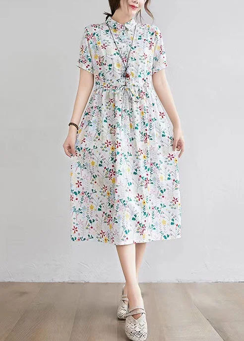 Half Sleeve O-neck Pleated Floral Print Vintage Maxi Dress Elegant Maxi Dress with Drapes Half Sleeve O-neck Pleated Floral Print Vintage Maxi Dress Elegant Maxi Dress with Drapes