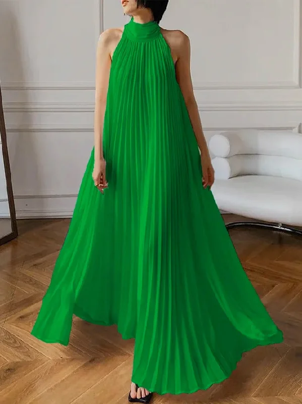 A-Line Loose Solid Color Modern Split-Joint V-Neck Maxi Dresses Chic Sleeveless Maxi Dress A-Line Loose Solid Color Modern Split-Joint V-Neck Maxi Dresses Chic Sleeveless Maxi Dress