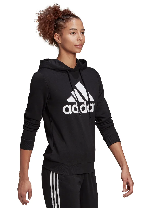 Adidas Womens Essentials Relaxed Logo Hoodie <br> GM5514 Hoodie with Drawcord Adjustable Secure Adidas Womens Essentials Relaxed Logo Hoodie <br> GM5514 Hoodie with Drawcord Adjustable Secure