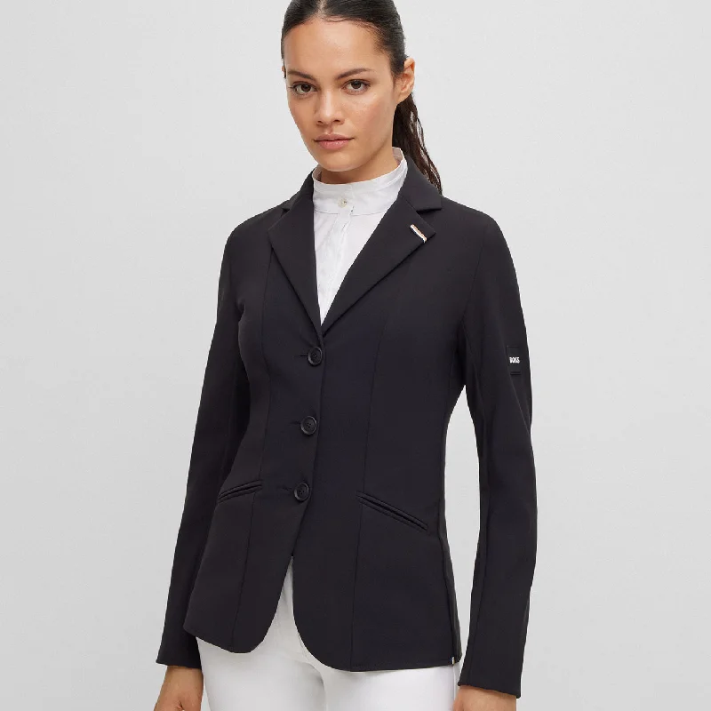 BOSS Equestrian Anna Show Jacket - Black Collared Jacket Crew Neck Jacket Turtle Neck Jacket BOSS Equestrian Anna Show Jacket - Black Collared Jacket Crew Neck Jacket Turtle Neck Jacket