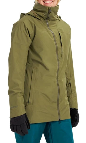 Burton Pillowline GORE-TEX Womens Jacket Martini Olive Snapped Jacket Toggled Jacket Drawstring Jacket Burton Pillowline GORE-TEX Womens Jacket Martini Olive Snapped Jacket Toggled Jacket Drawstring Jacket