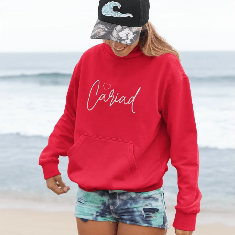 Cariad Heart Womens Welsh Hoodie (Colour Choice) Hoodie with High-Low Hem Asymmetrical Trendy Cariad Heart Womens Welsh Hoodie (Colour Choice) Hoodie with High-Low Hem Asymmetrical Trendy