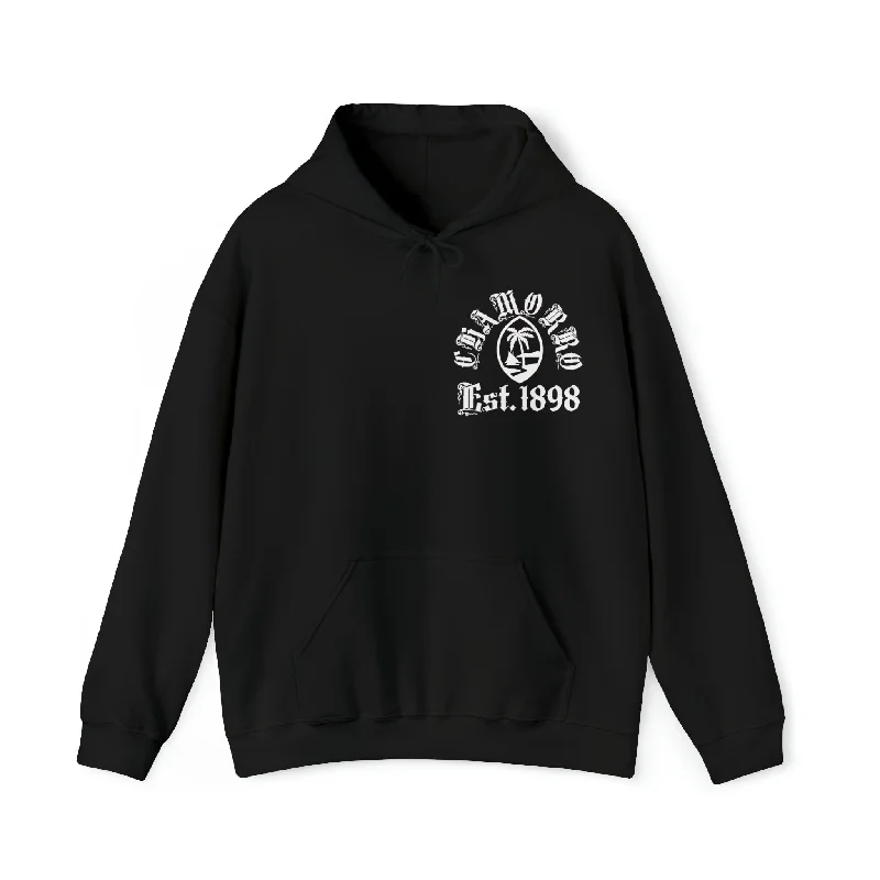 Chamorro Established Unisex Heavy Blend™ Hooded Sweatshirt Hoodie with Typography Text Message Chamorro Established Unisex Heavy Blend™ Hooded Sweatshirt Hoodie with Typography Text Message