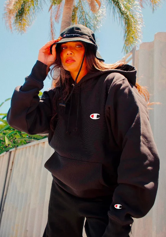 Champion Womens Small C Logo Boyfriend Fit Hoodie <br> CTH6A1 BLK Hoodie with High-Low Hem Asymmetrical Trendy Champion Womens Small C Logo Boyfriend Fit Hoodie <br> CTH6A1 BLK Hoodie with High-Low Hem Asymmetrical Trendy