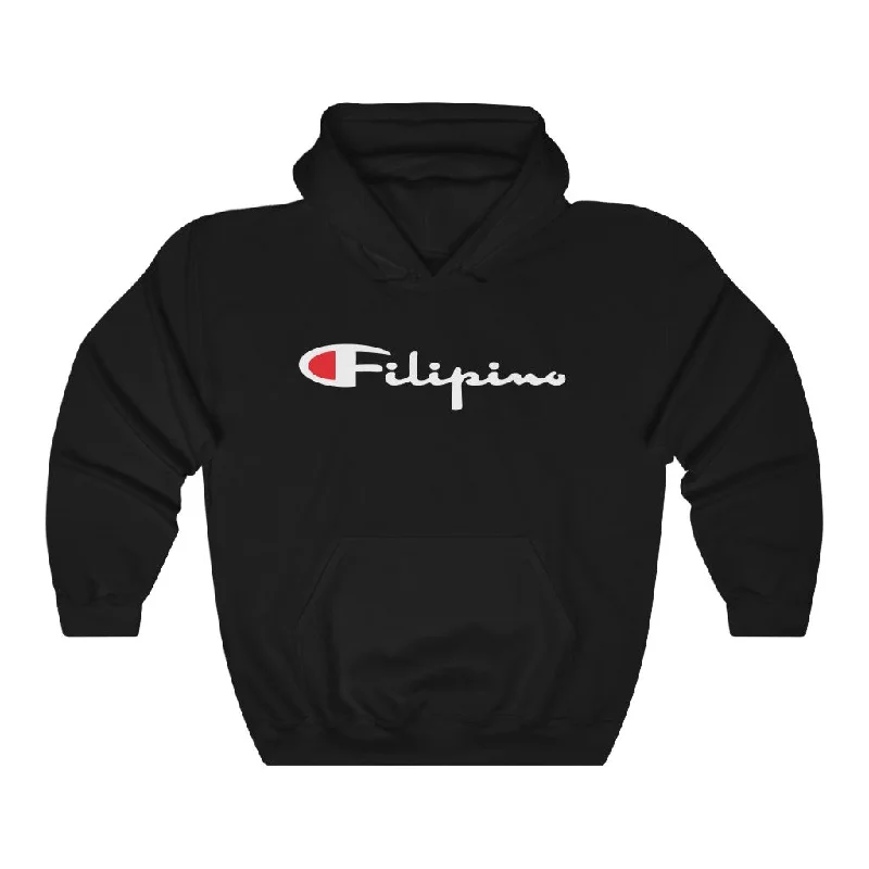 Filipino Champion Unisex Hooded Sweatshirt Hoodie with Tied Waist Feminine Flattering Filipino Champion Unisex Hooded Sweatshirt Hoodie with Tied Waist Feminine Flattering