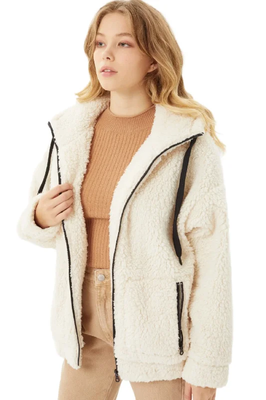Love Tree Sherpa Brushed Zip-Up Hoodie 8175JY Hoodie with Cuffed Sleeves Snug Secure Love Tree Sherpa Brushed Zip-Up Hoodie 8175JY Hoodie with Cuffed Sleeves Snug Secure
