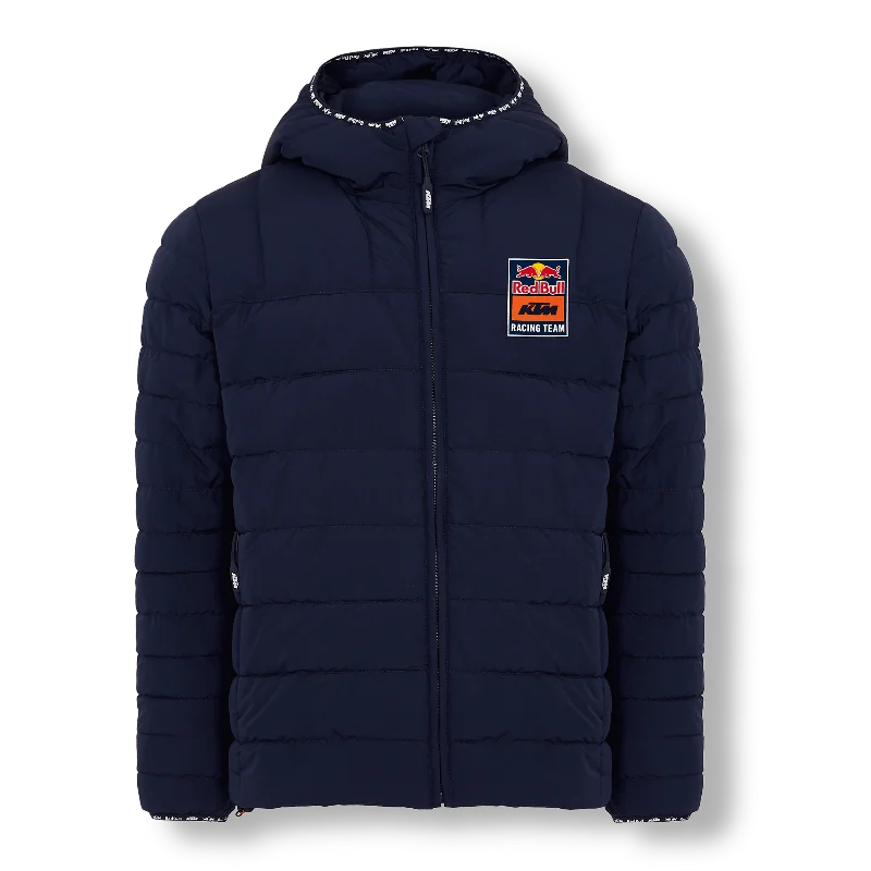 Official Red Bull KTM Racing Woman's Fletch Padded Jacket - KTM 21010 Zippered Front Buttoned Front Snap Front Official Red Bull KTM Racing Woman's Fletch Padded Jacket - KTM 21010 Zippered Front Buttoned Front Snap Front