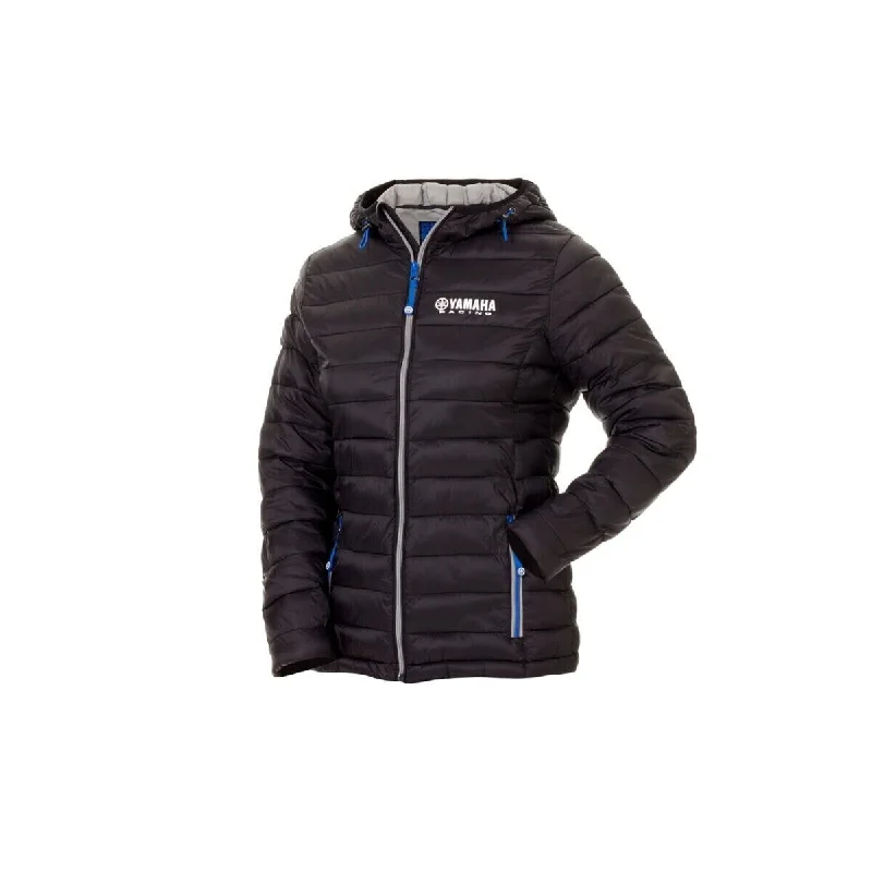 Official Yamaha Racing Zip Up Woman'S Quilted Hooded Jacket - B18-Fj203-B0 Quilted Jacket Puffer Jacket Insulated Jacket Official Yamaha Racing Zip Up Woman'S Quilted Hooded Jacket - B18-Fj203-B0 Quilted Jacket Puffer Jacket Insulated Jacket