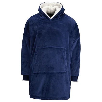 Oversized Sherpa Fleece Hoodie - Colour Choice Hoodie with Hem Applique Textured Unique Oversized Sherpa Fleece Hoodie - Colour Choice Hoodie with Hem Applique Textured Unique