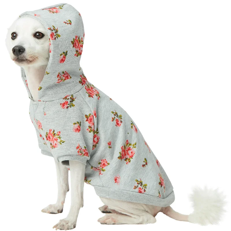 Spring Scent Inspired Flower Dog Sweatshirt Hoodie Hoodie with Cropped Fit Short Trendy