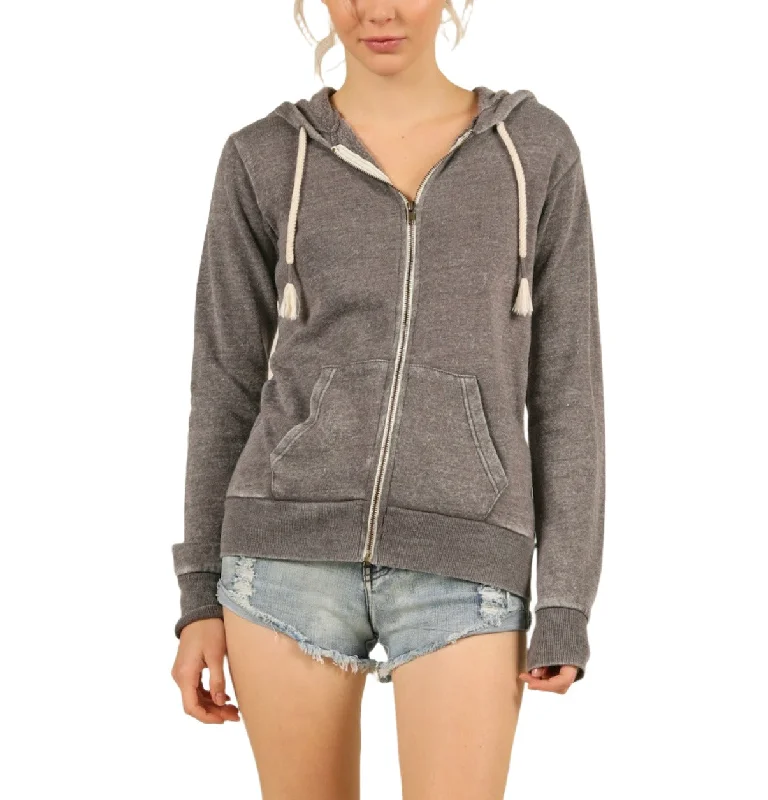 Vintage Havana/Ocean Drive Burnout Burnout Zip Hoodie OD1479 Steel Grey Hoodie with Double Zipper Versatile Adjustable Vintage Havana/Ocean Drive Burnout Burnout Zip Hoodie OD1479 Steel Grey Hoodie with Double Zipper Versatile Adjustable