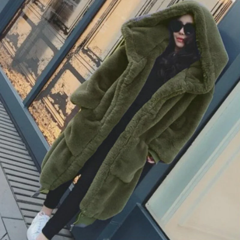 Winter Oversized Coats Hoodies Outwear Hooded Fluffy Coat Faux Fur Loose Coat Women Parka Long Warm Jacket Hoodie Dress Longline Feminine Winter Oversized Coats Hoodies Outwear Hooded Fluffy Coat Faux Fur Loose Coat Women Parka Long Warm Jacket Hoodie Dress Longline Feminine