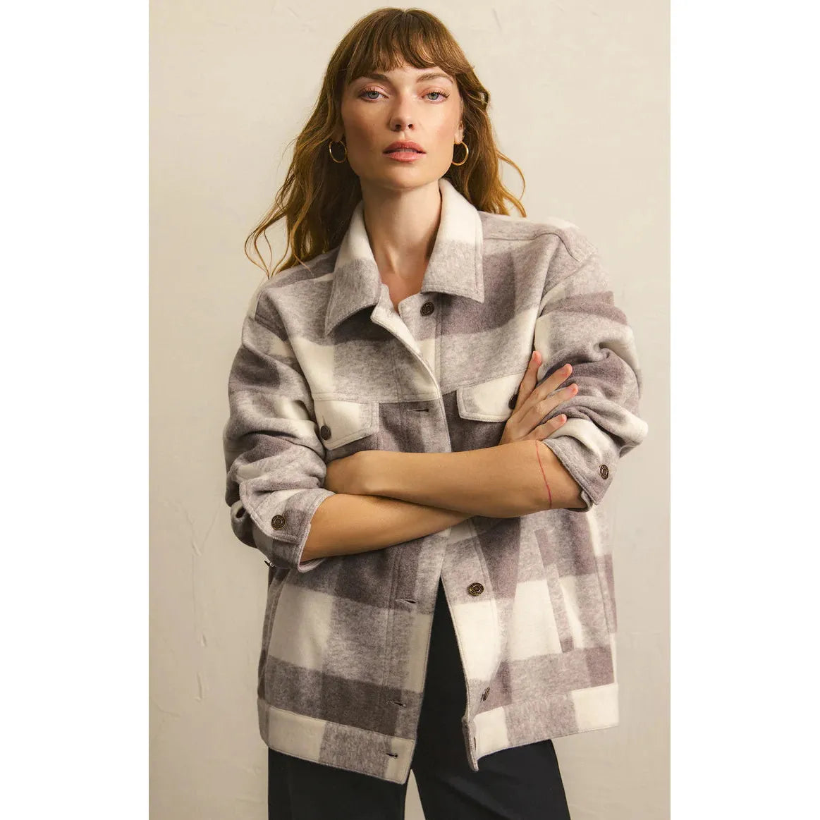 Z Supply Preston Plaid Jacket Mesh Jacket Canvas Jacket Denim Jacket